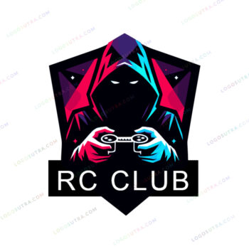 Game logo featuring hooded figure holding a game controller, representing the excitement of the remote control car enthusiast community.