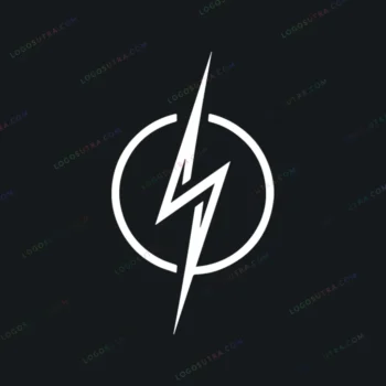 Circle lightning bolt logo in black, featuring a geometric, modern, and minimalist design. Targeting energy-conscious consumers, technology enthusiasts, and sports fans.
