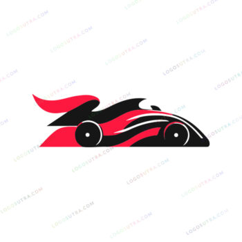 RC car brand logos featuring remote control car icon in red, black, and white colors, perfect for toy enthusiasts and hobbyists.