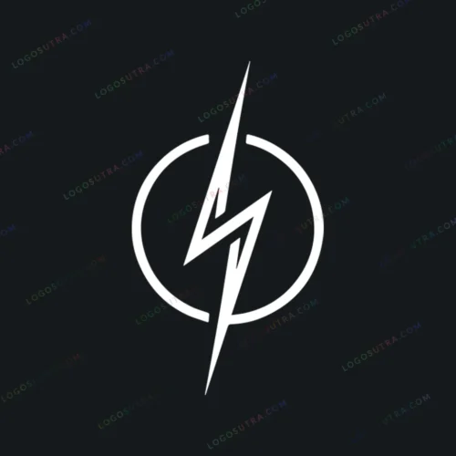 Circle lightning bolt logo in black, featuring a geometric, modern, and minimalist design. Targeting energy-conscious consumers, technology enthusiasts, and sports fans.